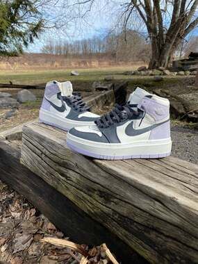 Nike Air Jordan 1 Elevate High Titanium Purple Women's Sneakers S-11